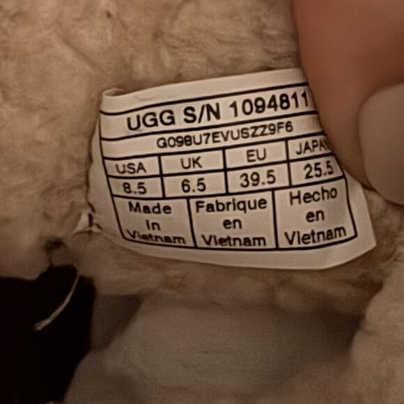 UGG Mika Bootie/Sneaker Foldover Cuff Cognac Women's Size 8.5 Like New - Picture 8 of 9